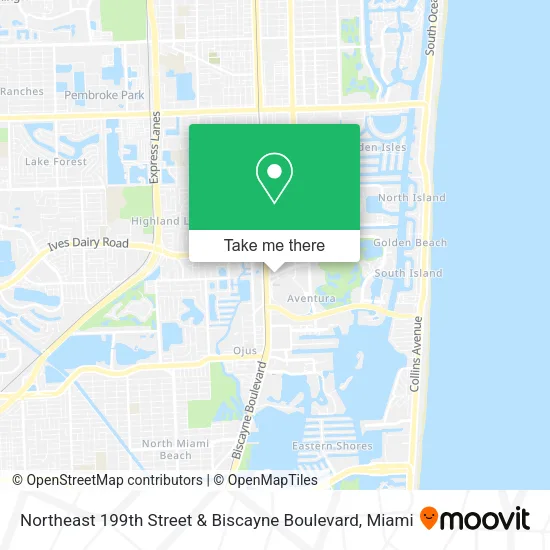 Northeast 199th Street & Biscayne Boulevard map