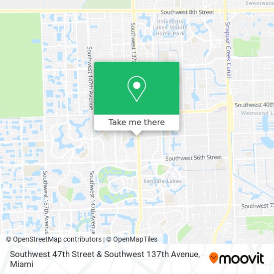 Southwest 47th Street & Southwest 137th Avenue map