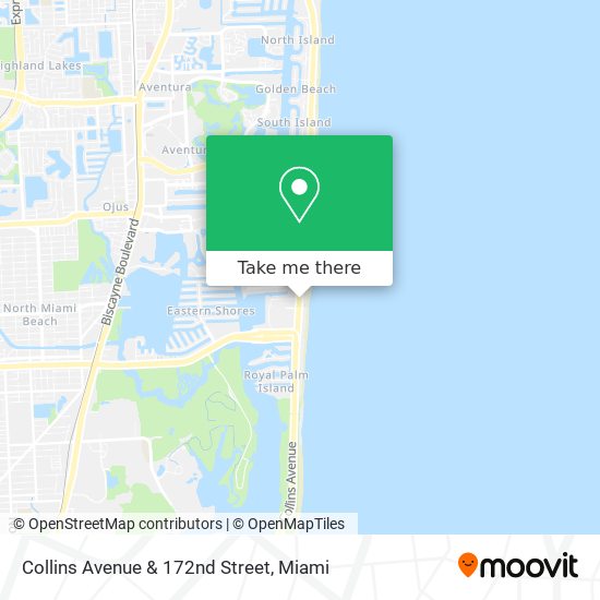 Collins Avenue & 172nd Street map