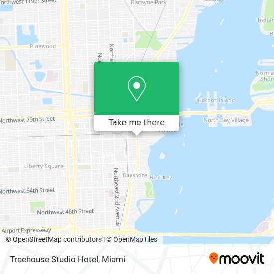 Mapa de Treehouse Studio Hotel