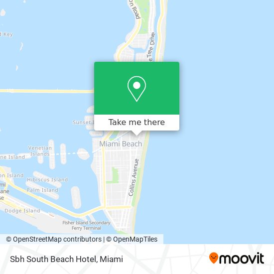 Sbh South Beach Hotel map