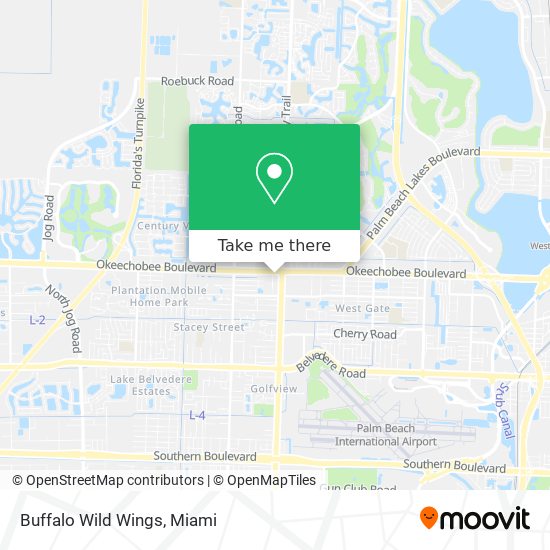 Buffalo Wild Wings map