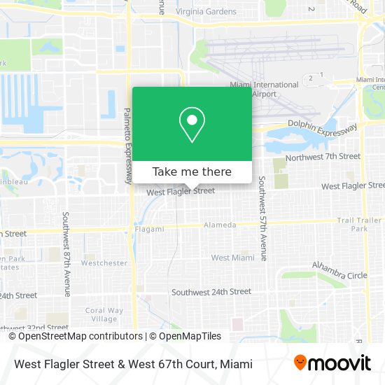 Mapa de West Flagler Street & West 67th Court