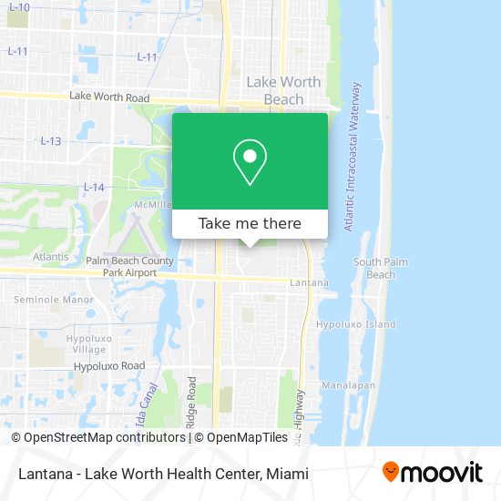 Mapa de Lantana - Lake Worth Health Center