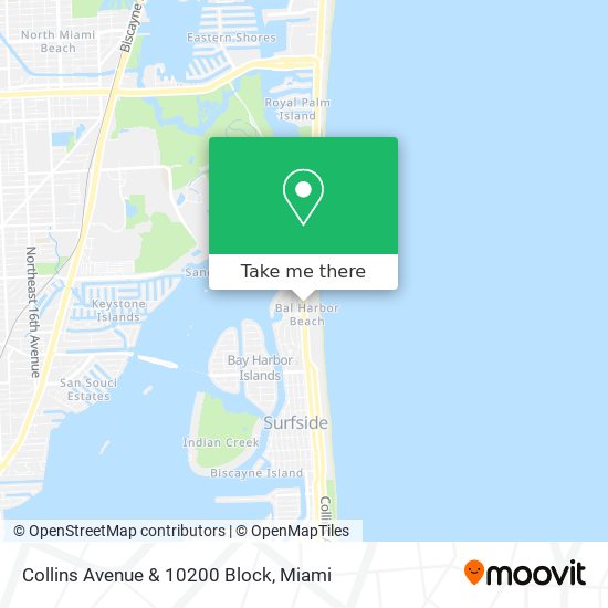 Collins Avenue & 10200 Block map