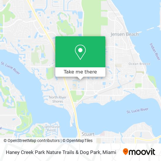Mapa de Haney Creek Park Nature Trails & Dog Park