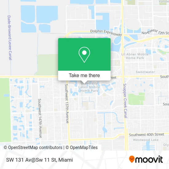 SW 131 Av@Sw 11 St map