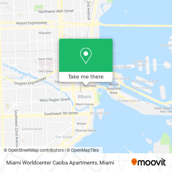 Miami Worldcenter Caoba Apartments map