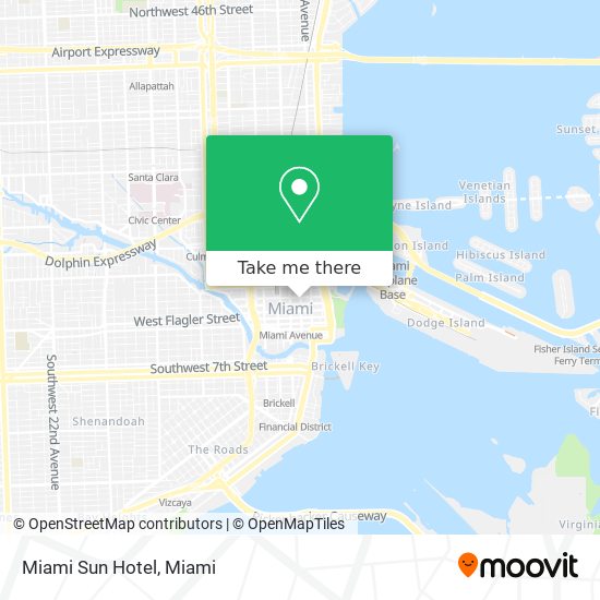 Miami Sun Hotel map