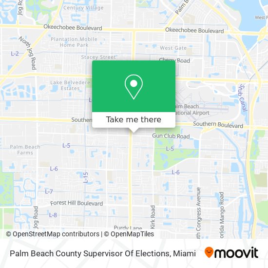 Mapa de Palm Beach County Supervisor Of Elections