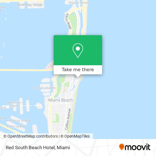 Mapa de Red South Beach Hotel