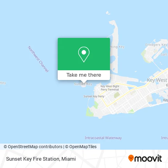 Sunset Key Fire Station map