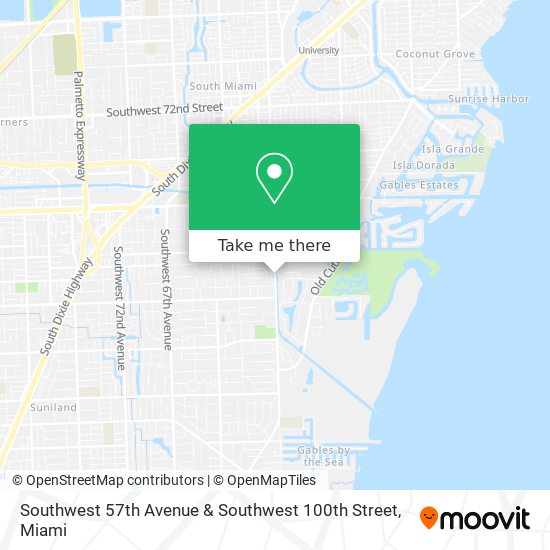 Mapa de Southwest 57th Avenue & Southwest 100th Street