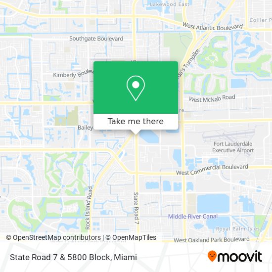 State Road 7 & 5800 Block map