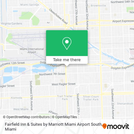 Fairfield Inn & Suites by Marriott Miami Airport South map