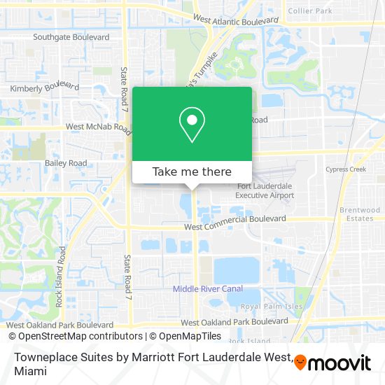 Mapa de Towneplace Suites by Marriott Fort Lauderdale West