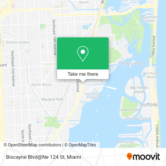 Biscayne Blvd@Ne 124 St map