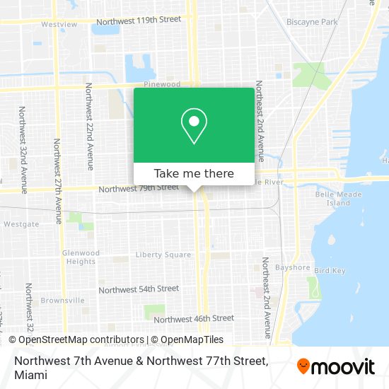 Northwest 7th Avenue & Northwest 77th Street map