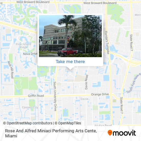 Rose And Alfred Miniaci Performing Arts Cente map