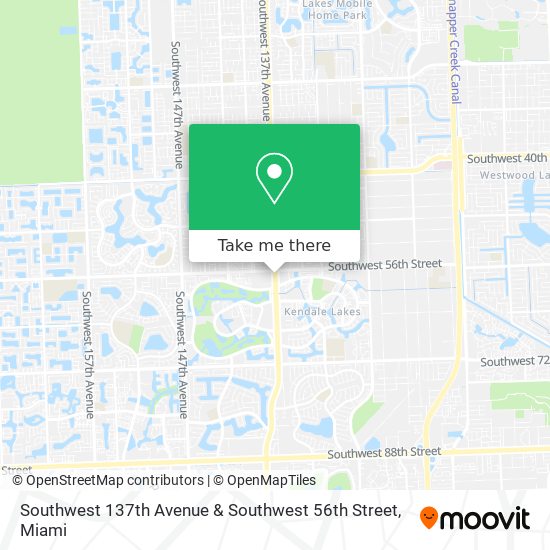 Southwest 137th Avenue & Southwest 56th Street map