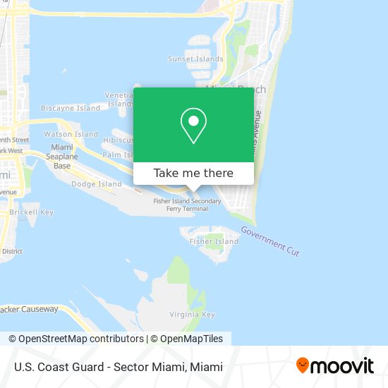 Mapa de U.S. Coast Guard - Sector Miami