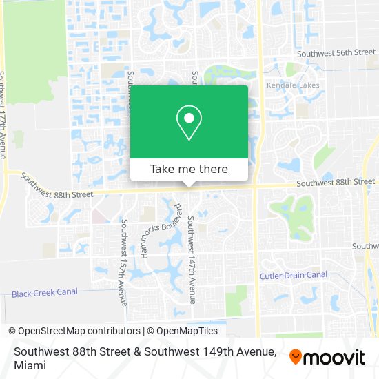 Mapa de Southwest 88th Street & Southwest 149th Avenue