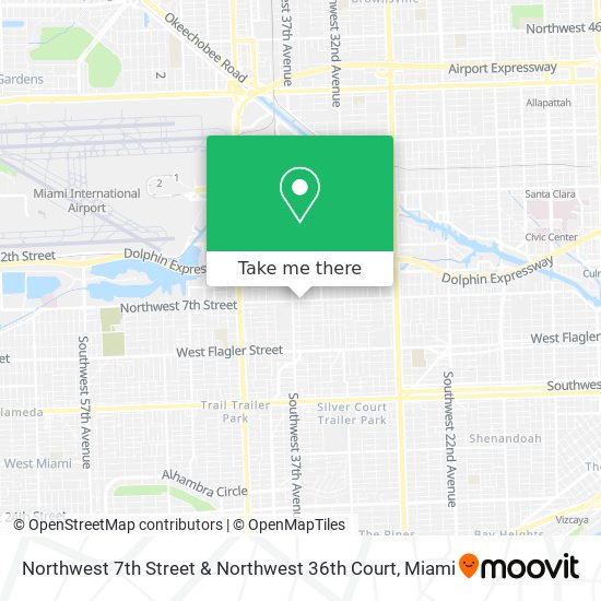 Mapa de Northwest 7th Street & Northwest 36th Court