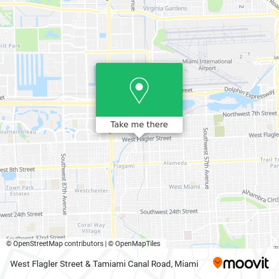 West Flagler Street & Tamiami Canal Road map