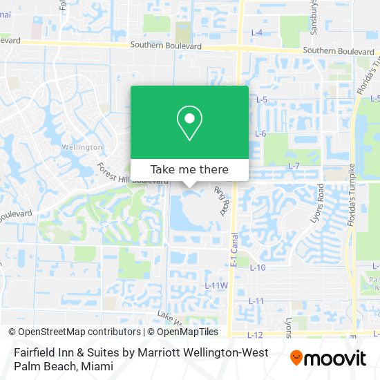 Fairfield Inn & Suites by Marriott Wellington-West Palm Beach map
