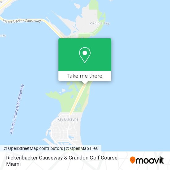 Rickenbacker Causeway & Crandon Golf Course map