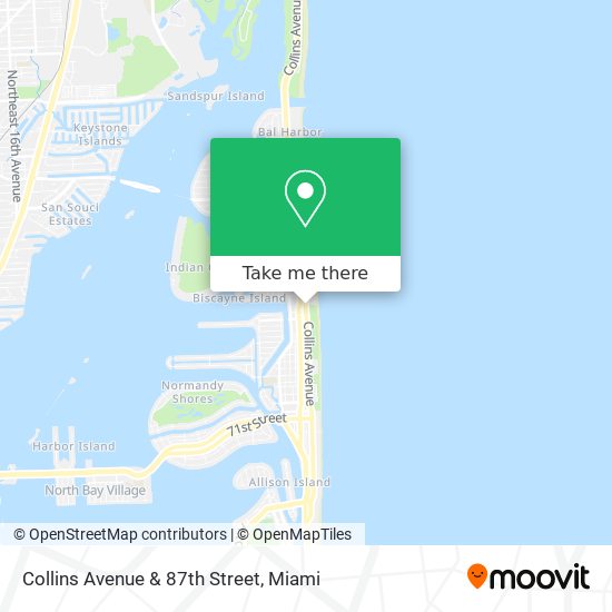 Mapa de Collins Avenue & 87th Street