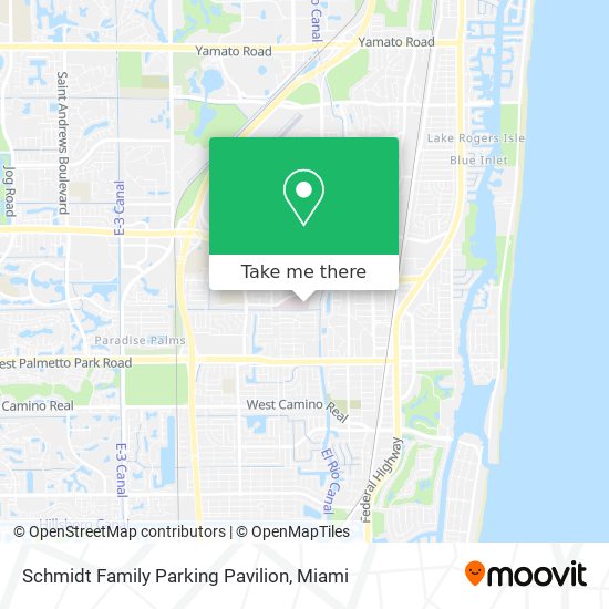 Schmidt Family Parking Pavilion map