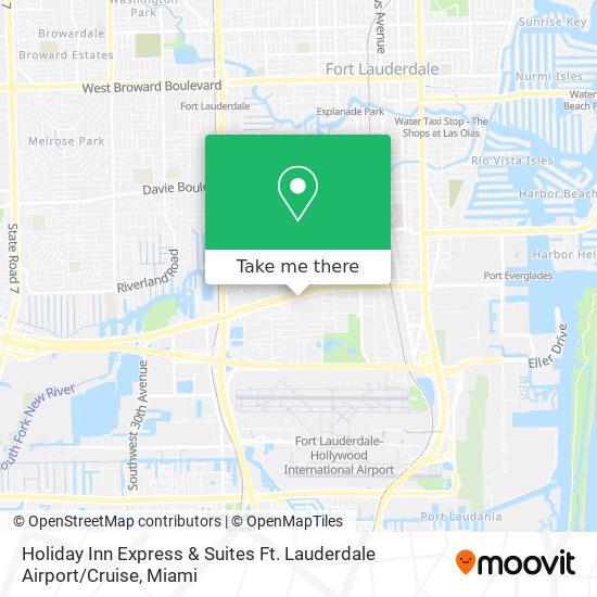 Mapa de Holiday Inn Express & Suites Ft. Lauderdale Airport / Cruise