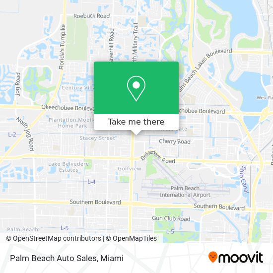 Mapa de Palm Beach Auto Sales