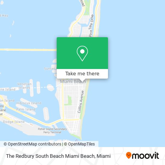 The Redbury South Beach Miami Beach map