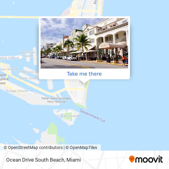 Mapa de Ocean Drive South Beach