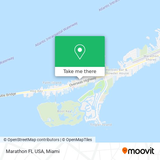 Marathon FL USA map