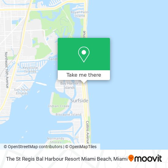 Mapa de The St Regis Bal Harbour Resort Miami Beach