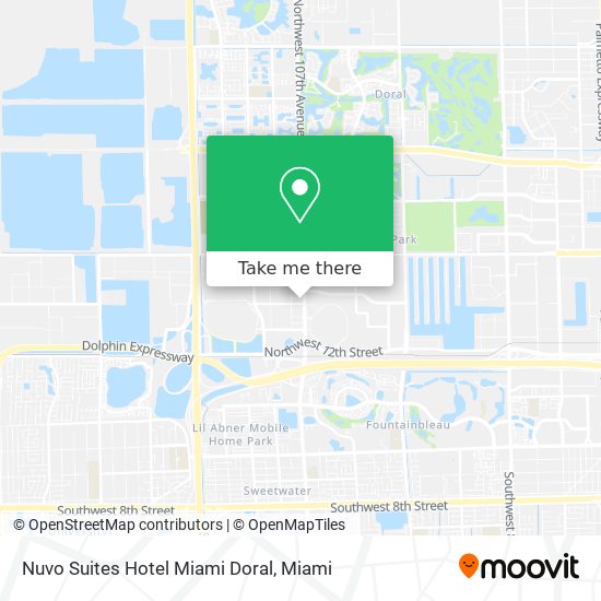 Nuvo Suites Hotel Miami Doral map