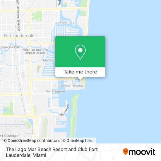 The Lago Mar Beach Resort and Club Fort Lauderdale map