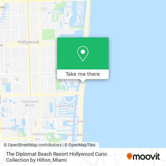 Mapa de The Diplomat Beach Resort Hollywood Curio Collection by Hilton