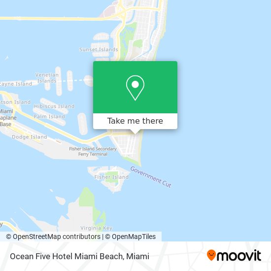 Ocean Five Hotel Miami Beach map