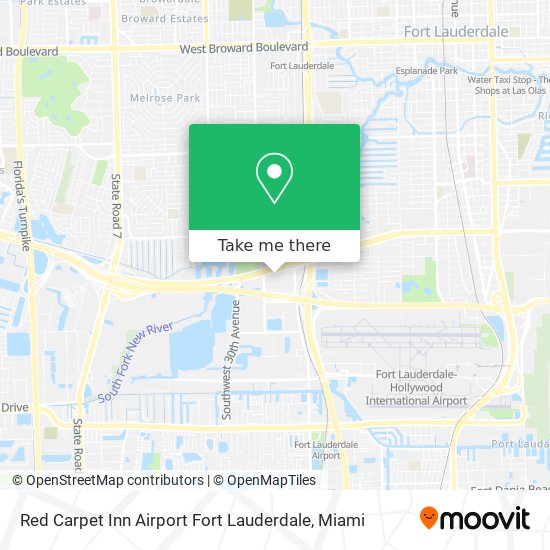 Mapa de Red Carpet Inn Airport Fort Lauderdale