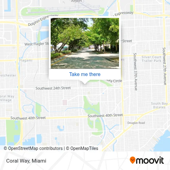Coral Way map