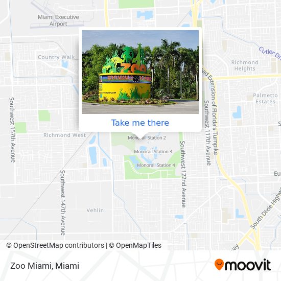 Mapa de Zoo Miami