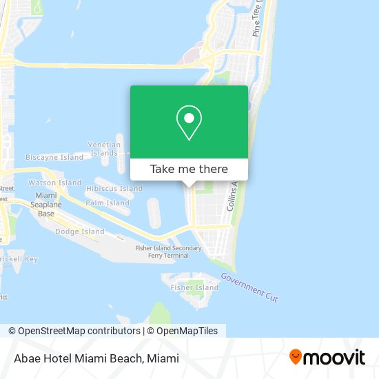 Abae Hotel Miami Beach map