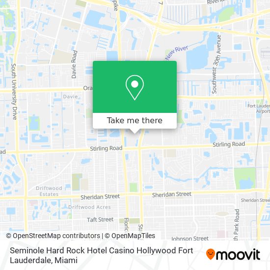 Seminole Hard Rock Hotel Casino Hollywood Fort Lauderdale map