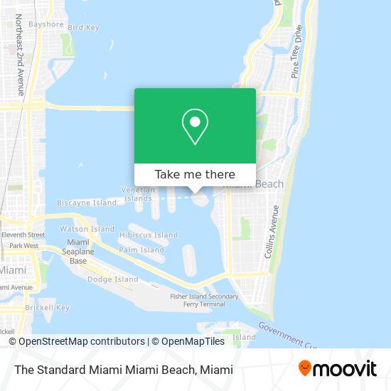 The Standard Miami Miami Beach map