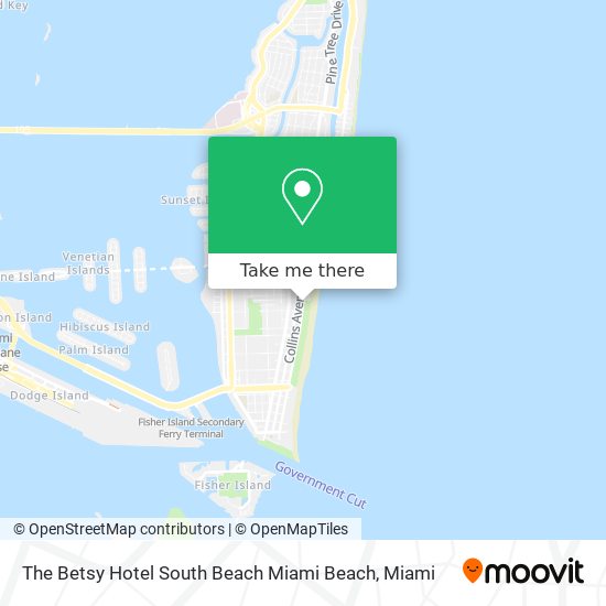 The Betsy Hotel South Beach Miami Beach map