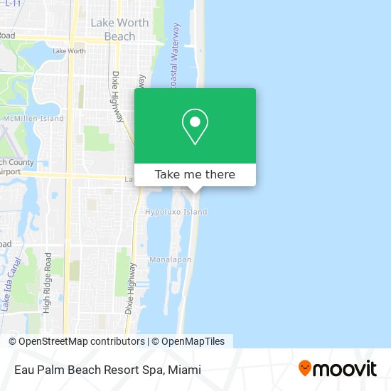 Mapa de Eau Palm Beach Resort Spa